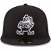 Men's Cleveland Browns New Era Black B-Dub 59FIFTY Fitted Hat 2513415
